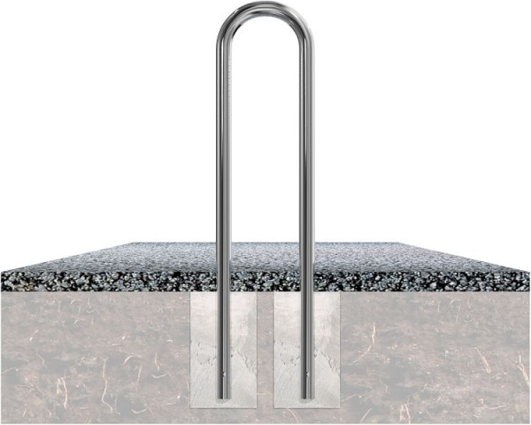 Schake Edelstahlbügel Ø 48 mm zum Einbetonieren, Universalbügel, Gesamtbreite 300 mm, 449_30