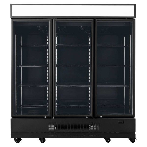 Vaiotec TOPLINE Getränkekühlschrank 1610 Liter mit Leuchtaufsatz "schwarz", 11949