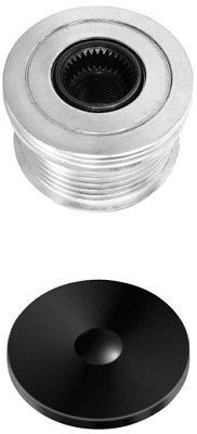 HELLA Generatorfreilauf, Gewindemaß: M16x1,5, Anzahl der Rillen: 6, mit Kappe, 9XU 358 038-681