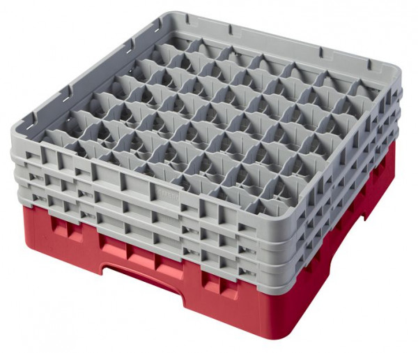 Cambro Spülkorb mit 49 Fächer Camrack® 17,4 cm Rot, 49S638163