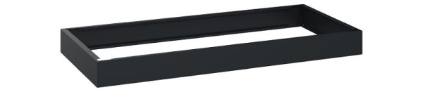 C+P Unterbauten Classic PLUS, C auf 100 mm hohem Sockel, Schwarzgrau, 100 x 1200 x 500 mm, Stahl-Sockel, 08000-7001205 S10001
