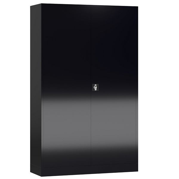Lüllmann ClassiX Flügeltürenschrank, 1945 x 1200 x 600 mm, tiefschwarz, X-530389
