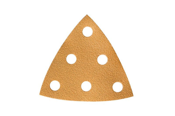 Mirka Schleifscheibe GOLD 93x93x93mm 6-fach gelocht FTO P60, VE: 50 Stück, 2366905060