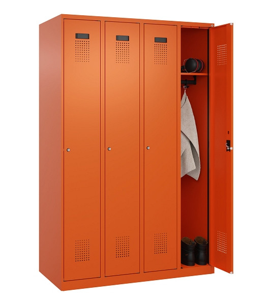 C+P Spind Evolo PLUS, 4 Abteile, 1850x1200x500mm, 2004/2004, Verschluss Zylinderschloss, Ablageböden 4, 049000-40 S10050