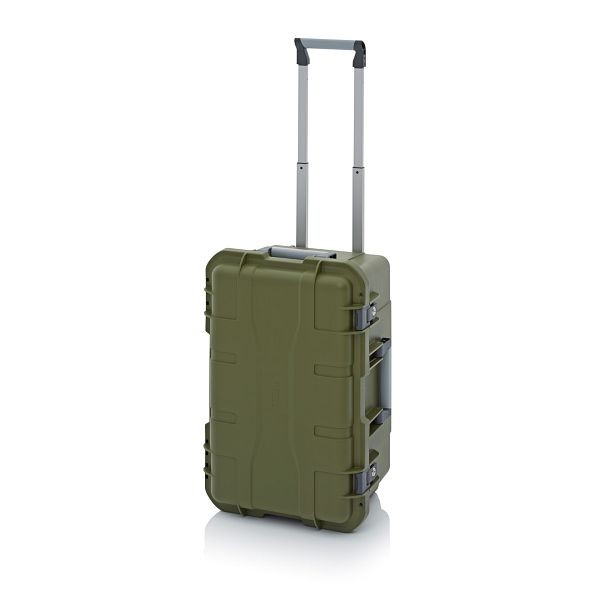 Auer Schutzkoffer Pro Trolley, Olivgrün, mit 2 gleichschließenden Schlössern, unbestückt, CP S 6433-6003