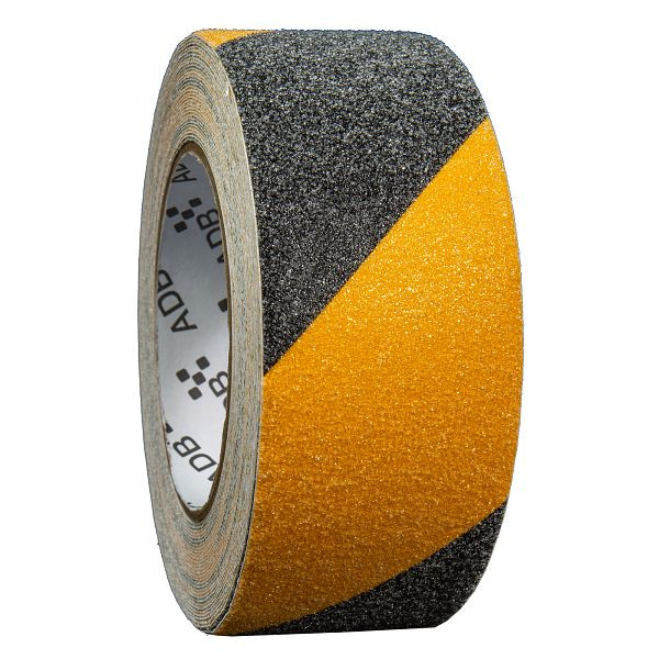 ADB Antirutschband gelb/schwarz, 5cm x 10m, Stärke: 0,6mm, 99117