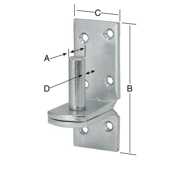 Vormann Aufschraubkloben 16 x 103 mm, verzinkt, VE: 10 Stück, 000074016Z