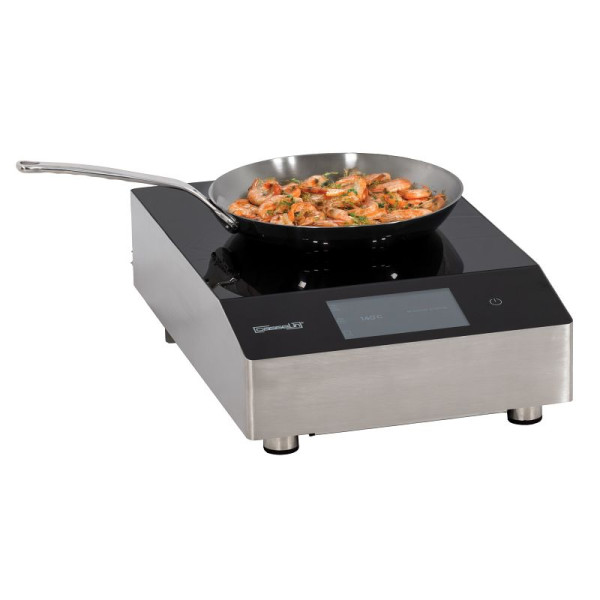 Casselin Induktionsplatte 400 Schwarz, Rostfreier Stahl, CPAI400N