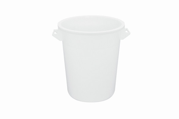 Schneider Kübel, Inhalt 75 Liter, Material: HD PE, weiß, mit 2 Griffen, 202020