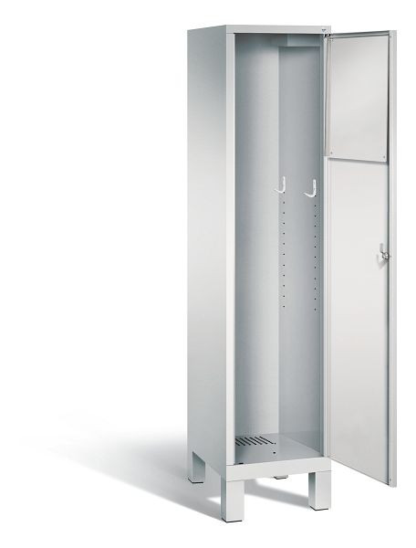 C+P Wäsche-Sammelschrank Evolo, H1850xB420xT500mm, Farbe: Lichtgrau, 48070-210 S10006