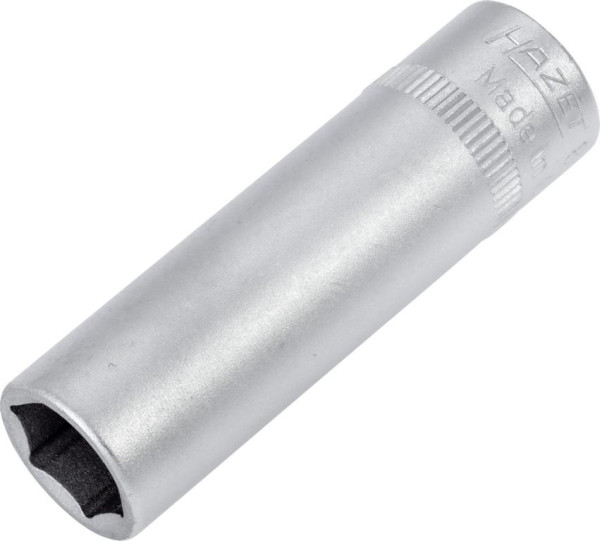 Hazet Steckschlüsseleinsatz, Sechskant, Vierkant hohl 6,3 mm (1/4 Zoll), 10 mm, Lange Ausführung Mit Rändelung, 850LG-10