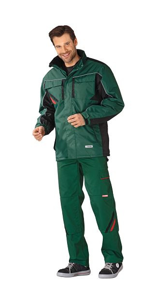 Planam Highline Winterjacke, grün/schwarz/rot, Größe S, 2305044