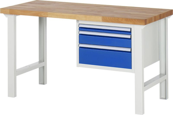 RAU Werkbank Serie 7000 - Modell 7126, B1500 x T700 x H840 mm, 13-7126A1-157B4S.11