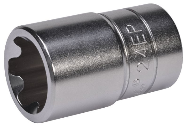 SW-Stahl Steckschlüsseleinsatz, 1/2", EP-Profil, EP24, 04432L-EP24