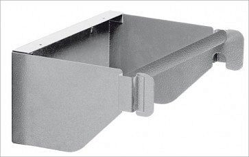 ADB Papierrollenhalter, Maße: LxTxH: 338mmx192mmx120mm, passend für Eurolochung (10x10mm / 38x38mm), grau, 23188
