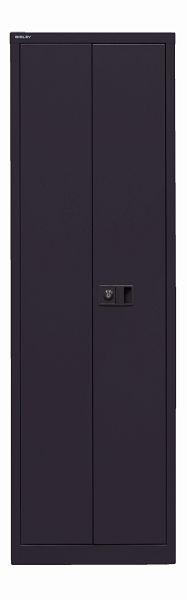 Bisley Flügeltürenschrank Universal, 4 Fachböden, 5 OH, schwarz, E782A04B6633