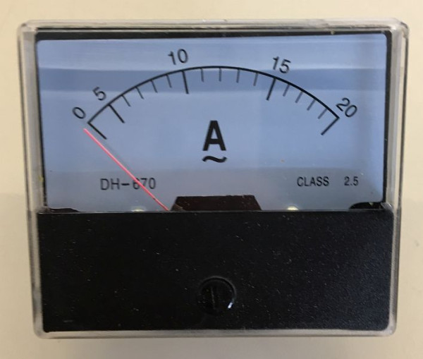 ELMAG Amperemeter 70x60mm für Auftautrafo AT 400, 9505014