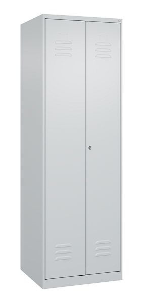 C+P Mehrzweckschrank Classic PLUS, C Wäsche-/Garderobenspind Classic PLUS, 2 Abteile, 1850x600x500mm, 7035/7035, Zylinderschloss, 080600-20 S10021