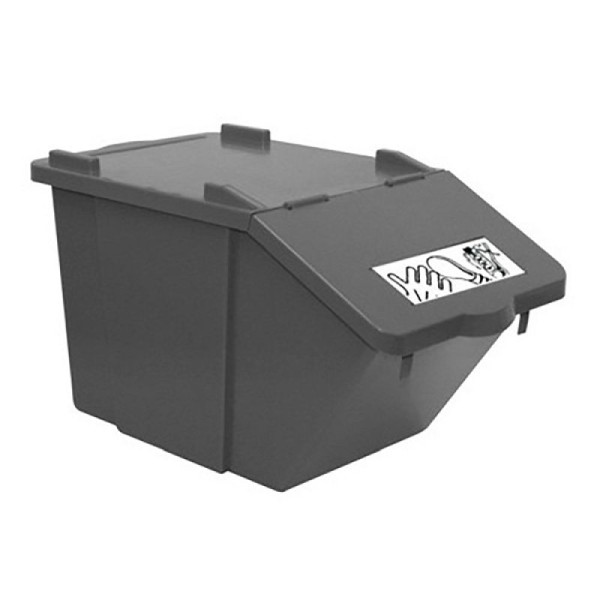 STEIN HGS Recycling-Box, grau, Polypropylen, 83520.0003