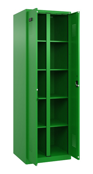 C+P Wäsche-Spind Evolo PLUS, 2 Abteile, 1850x600x500mm, 6037/6037, Verschluss Zylinderschloss, 049002-20B S10053