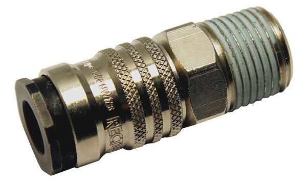 AEROTEC PRO Hochleistungs Druckluftkupplung Schnellkupplung Stahl NW 10 1/2 Zoll IG - 4000 L, 10.771.16-PS