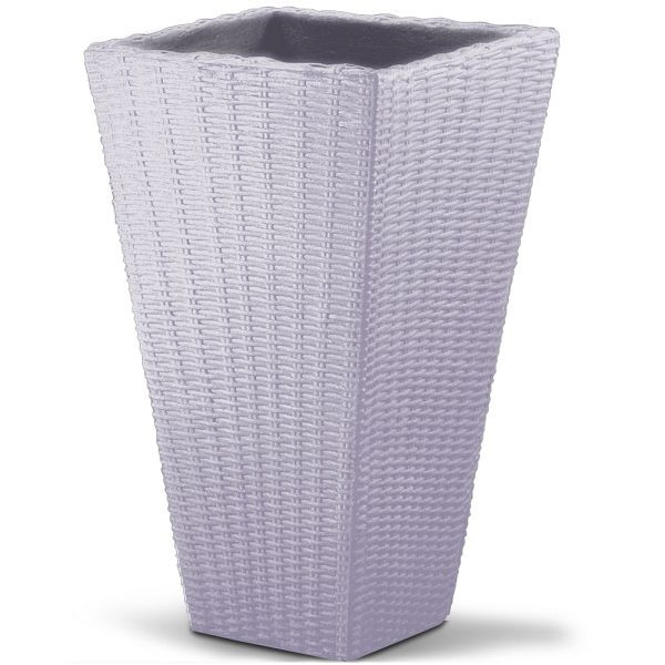 DEUBA Blumentopf Sand Polyrattan-Optik 70x40x40cm, 191541