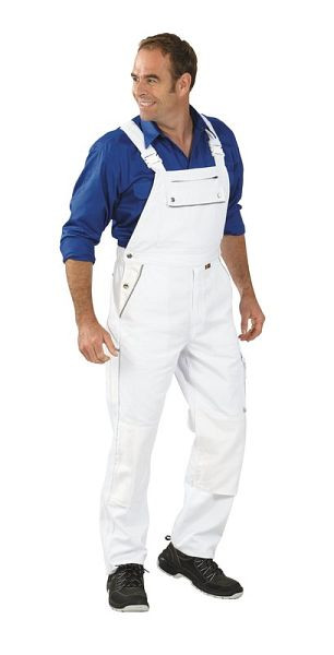 Planam Canvas 320 Latzhose, reinweiß/reinweiß, Größe 110, 2132110