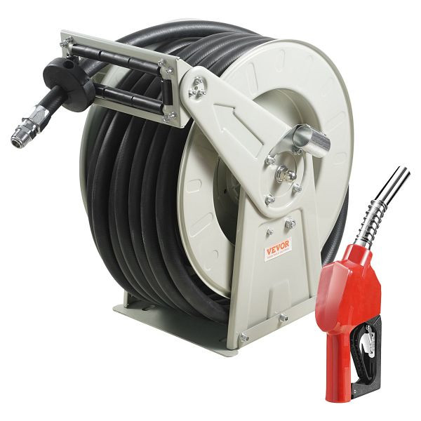VEVOR Schlauchtrommel 25,4 mm x 15,24 m Schlauchaufroller Luftschlauchtrommel Max. Arbeitsdruck 300 PSI Druckluftschlauchtrommel, CYRGJP50FT1IL07HKV0