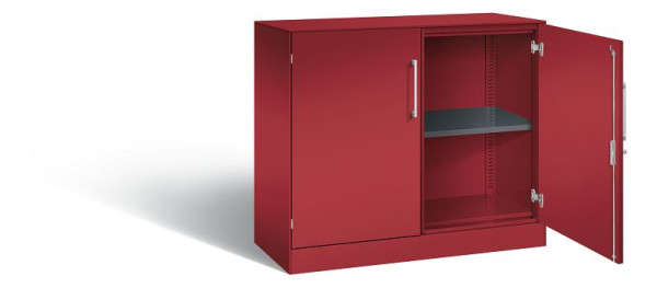 C+P Sideboard mit Flügeltüren Asisto, H915xB1000xT435mm, Farbe: Rubinrot, Bügelgriff, 2 OH, 141052-000 S10181