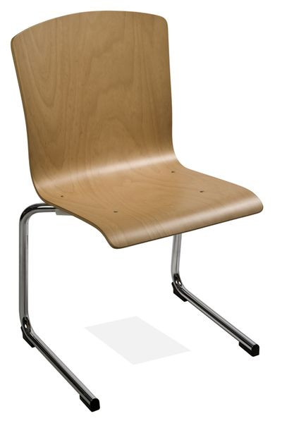 Kaiser-Sitzmöbel Stapelstuhl Freischwinger KS28-N3, Form: N3, VE: 6 Stück, KS28-N3