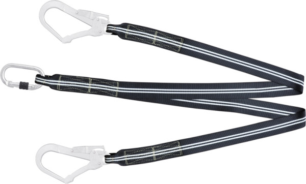 Kratos Flammbeständiges FIRE FREE Y-Verbindungsmittel für Rückhaltesysteme 1,5 m mit Karabiner FA 5010117 und FA 5020755, FA4040015