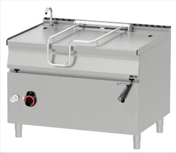 RM Thermik Serie 900, Elektro-Kippbratpfanne, 120 L, Gusseisen, manuelle Kippvorrichtung, BR-90/120ET