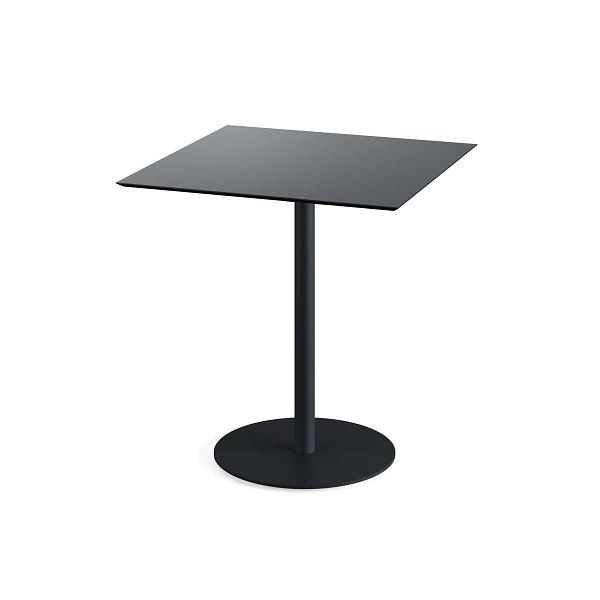 Feros Urban Terrassentisch Schwarz gestell + Schwarz HPL 70x70 cm, 130011077