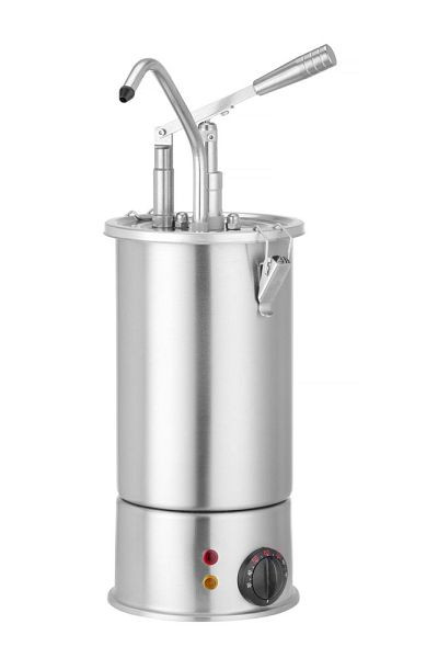 Hendi 3-Liter-Edelstahl-Saucenwärmer mit Spender, 230V/900W, ø180 x 502mm, 558126