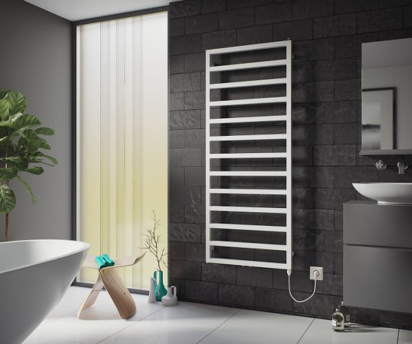 Ximax Elektrischer Handtuchwärmer Pure 1710 mm x 600 mm 300 Watt Typ 1 Weiß RAL 9003, 12822