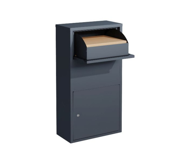 Westmann Briefkasten mit Paketbox Pollux, freistehend Anthrazit, 22x44x82cm, WMHXXPB001-2