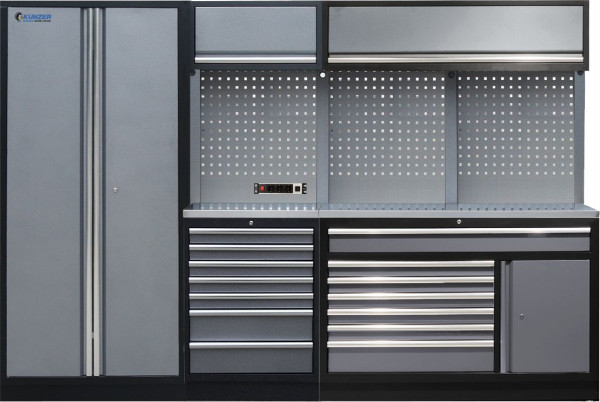 Kunzer Werkstattmodul 6 mit Edelstahlarbeitsplatte, WESS6