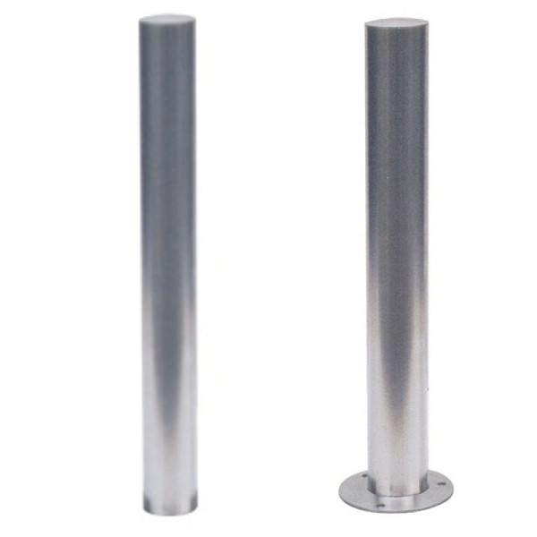 Stein HGS Absperrpfosten -Bollard-, feststehend, zum Aufdübeln, mit Bodenplatte Ø 150mm, 1 Öse, Durchmesser: Ø 102 mm, 40103p-1