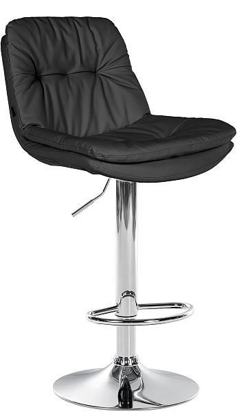 CLP Barhocker Laurel Kunstleder chrom, schwarz, 323910