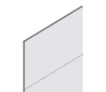 hofe Rückwand Plus (Vollblech) - lichtgrau passend für H 2000 x B 750 mm, K562007