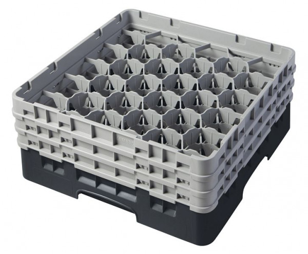 Cambro Spülkorb mit 30 Fächer Camrack® 17,4 cm Schwarz, 30S638110