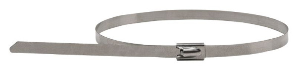 KS Tools Edelstahl Kabelbinder mit Kugelverschluss, BxL: 4, 6x350mm, VE: 100 Stück, 115.1593