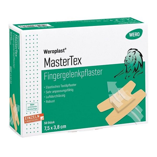 WERO Weroplast MasterTex Fingergelenkpflaster 7,5 x 3,8 cm, VE: 50 Stück, 150260
