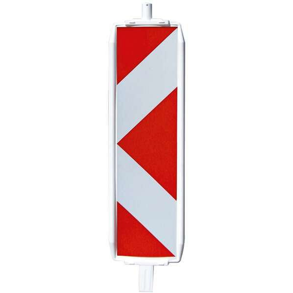 Schake Kunststoffbake Typ 60, beklebt mit Folie Typ RA2/C, pfeilförmig - doppelseitig, rechts- / linksweisend, geschützter Folienbereich, 36055P/3