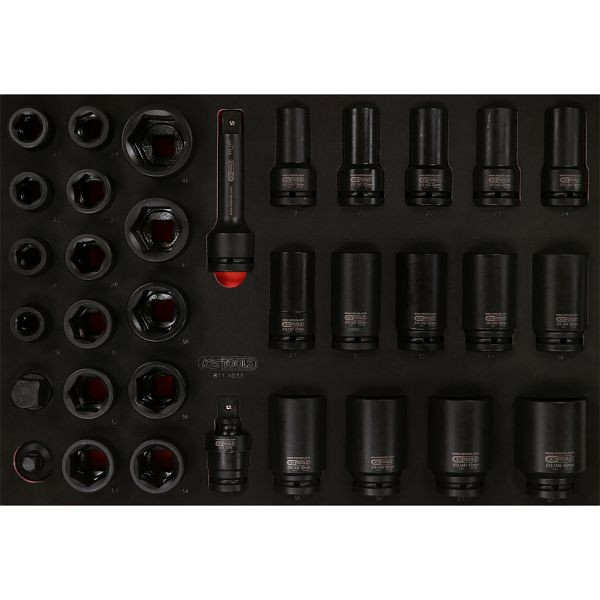 KS Tools PERFORMANCEplus Werkzeugsatz 33-teilig 3/4' Kraft-Stecknüsse, 811.1033