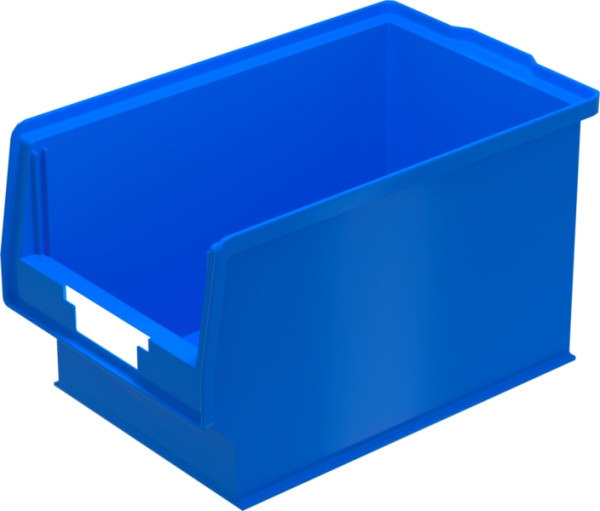 BITO Sichtlagerkasten PK Set inklusive Etikett /PK401 350x210x200 blau, inklusive Etikett, 10 Stück, C0250-0013
