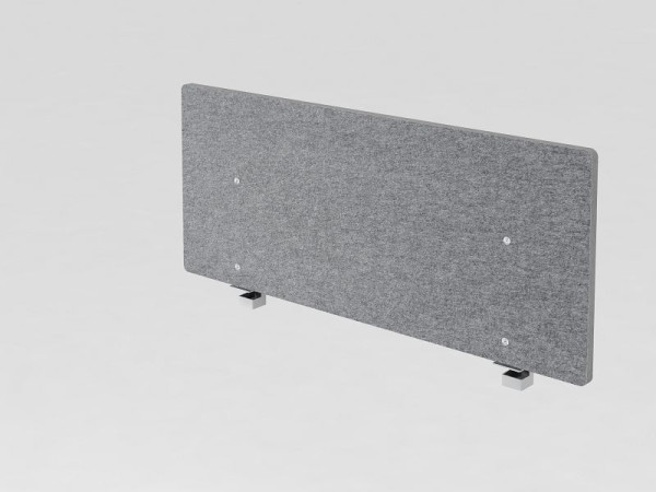 Hammerbacher Akustik-Trennwand 120cm, grau-meliert, 119,5x2,7/5x50 cm (BxTxH), VARW12/5