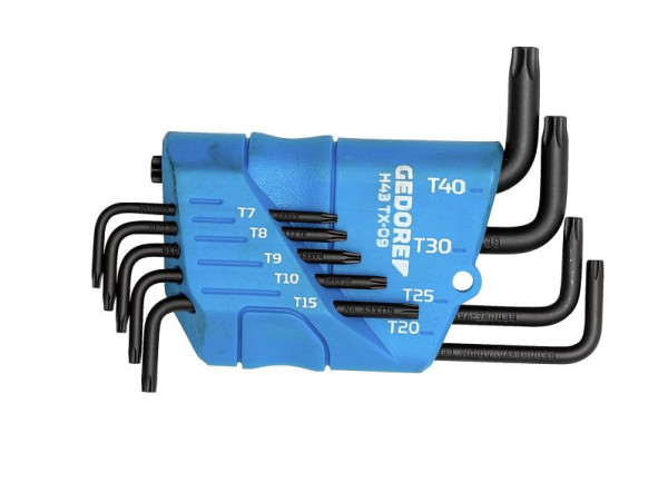 GEDORE Winkelschraubendreher-Satz im Halter 9-teilig TX T7-T40, 1531417
