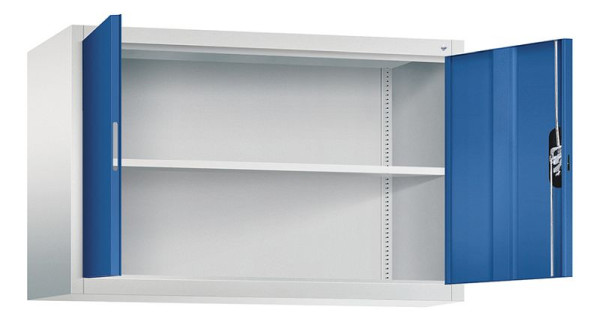 C+P Aufsatzschrank Acurado, H790xB1200xT400mm, Farbe: Lichtgrau / Enzianblau, Muldengriff, 9465-000 S10162