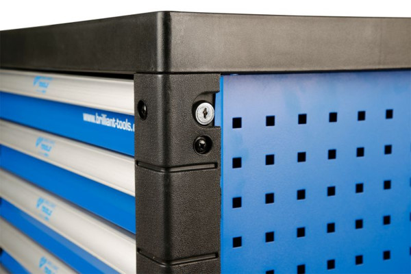 Brilliant Tools Werkstattwagen mit 7 Schubladen und 207 Werkzeugen, BT153207